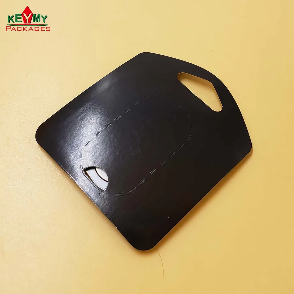 customize heatseal PVC / PET metal ring holder blister card package in China