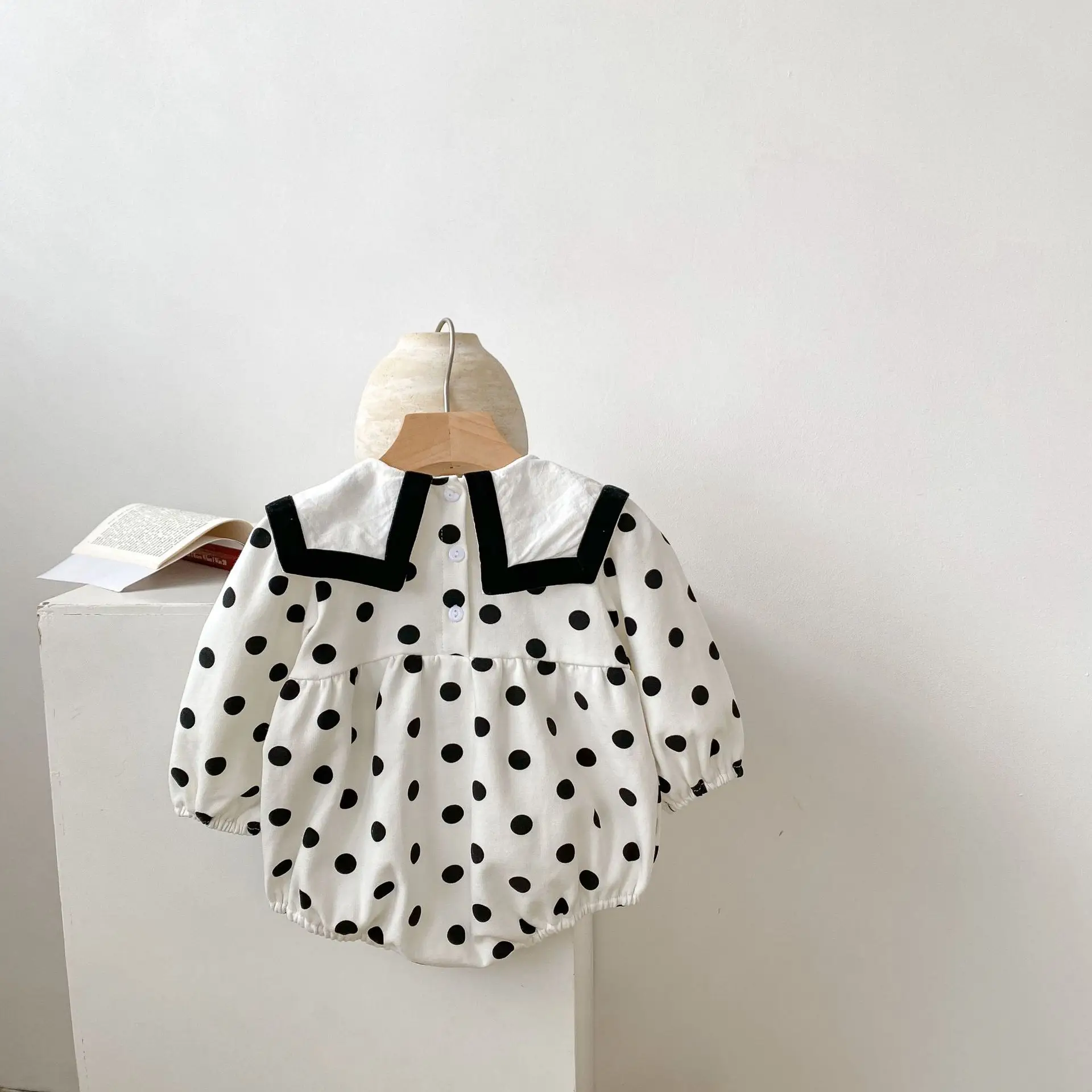 Baby Clothes Autumn Style Jumpsuit Baby Cotton Costume with Sailor Collar Long Sleeves Baby Clothing Sets