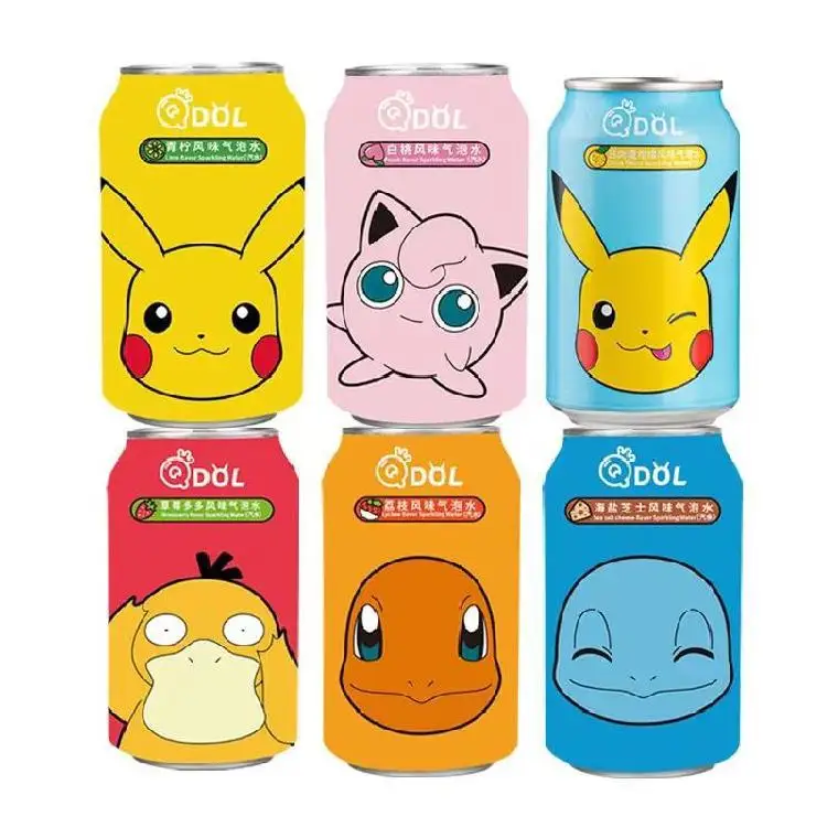 Hot Selling Qdol Soft Drink 330ml Japan Exotic Drinks Fruit Juice Soda Sparkling Water Carbonated Beverage
