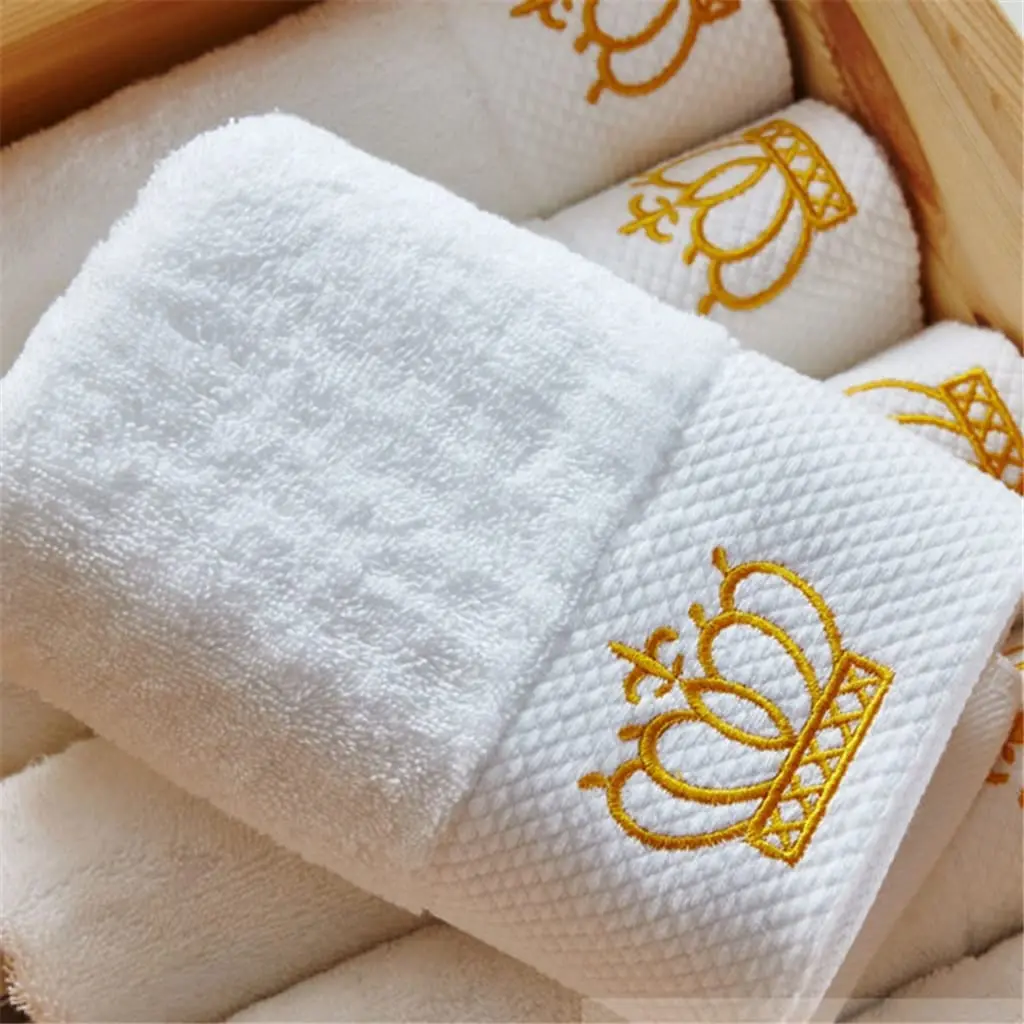 Easy Customize Hot Sale Luxury 5 Star White Softness Home Textile hotel platinum satin luxury 100% cotton towel