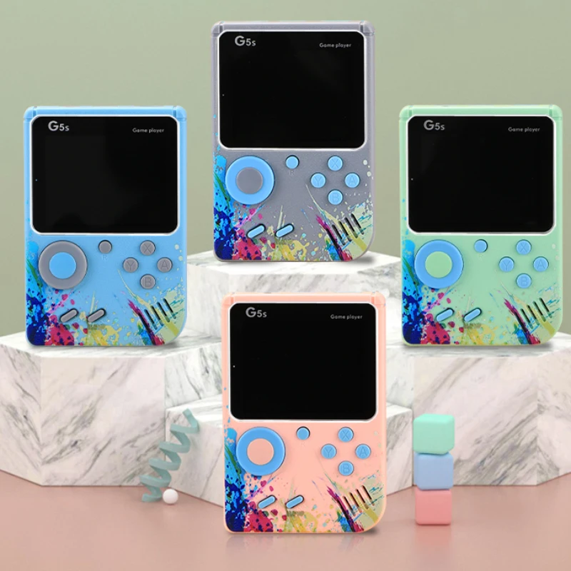Игровая мини-консоль G5S в стиле ретро с цветным экраном 3 0 дюйма портативная игровая консоль со встроенными 500 + играми 2 игрока поддержка