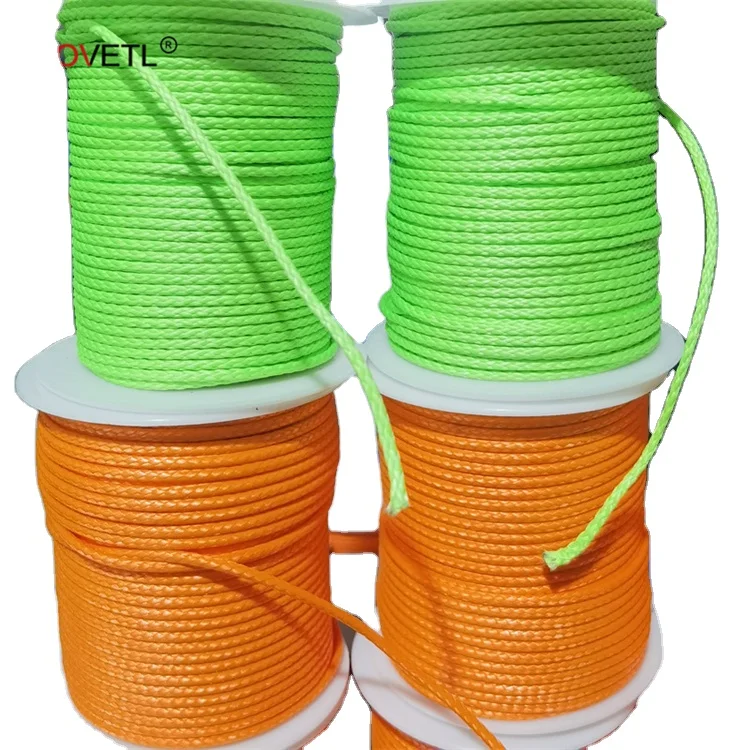 UHMWPE Cord 1.2mm 1.5mm 1.8mm 2mm High Strength Durable Cord Abrasion Assistant String Corrosion Resistant Uhmwpe Braided Rope