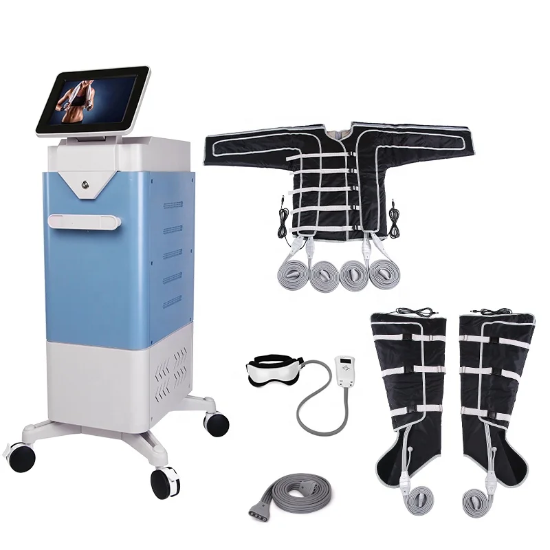 Hot sale Russia professional pressotherapy lymphatic drainage machine compression boots air massage infrared pressotherapia suit