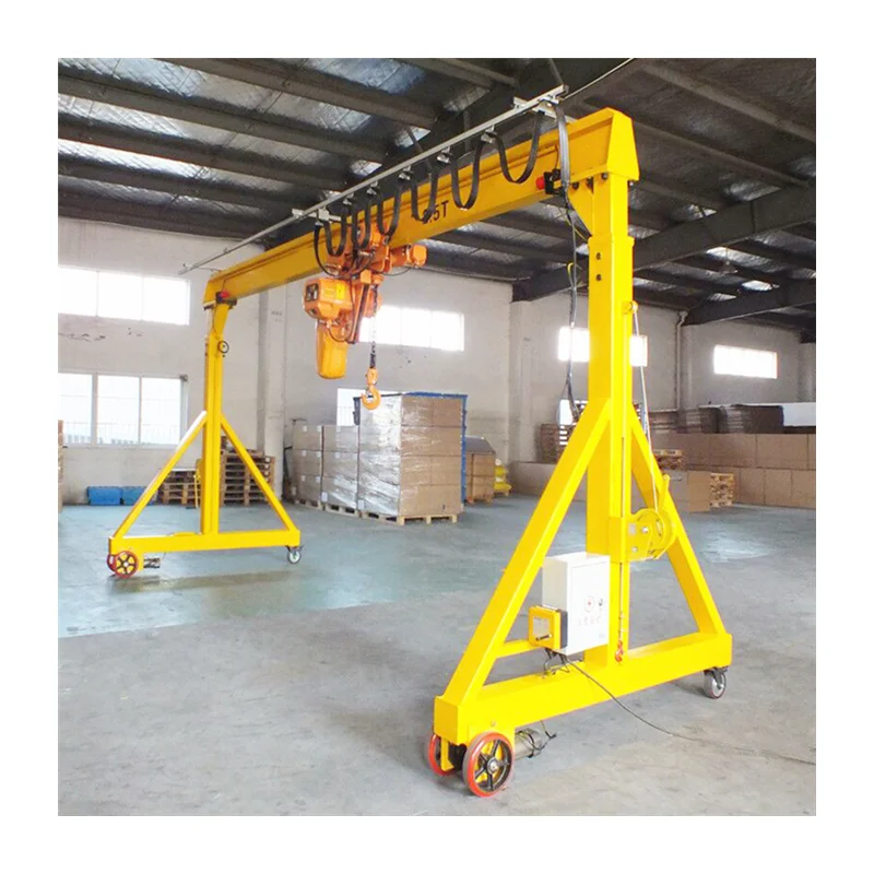 1 ton 2 ton 5 ton 10 ton gantry crane lift for sale mobile portal a frame portable crane gantry for construction