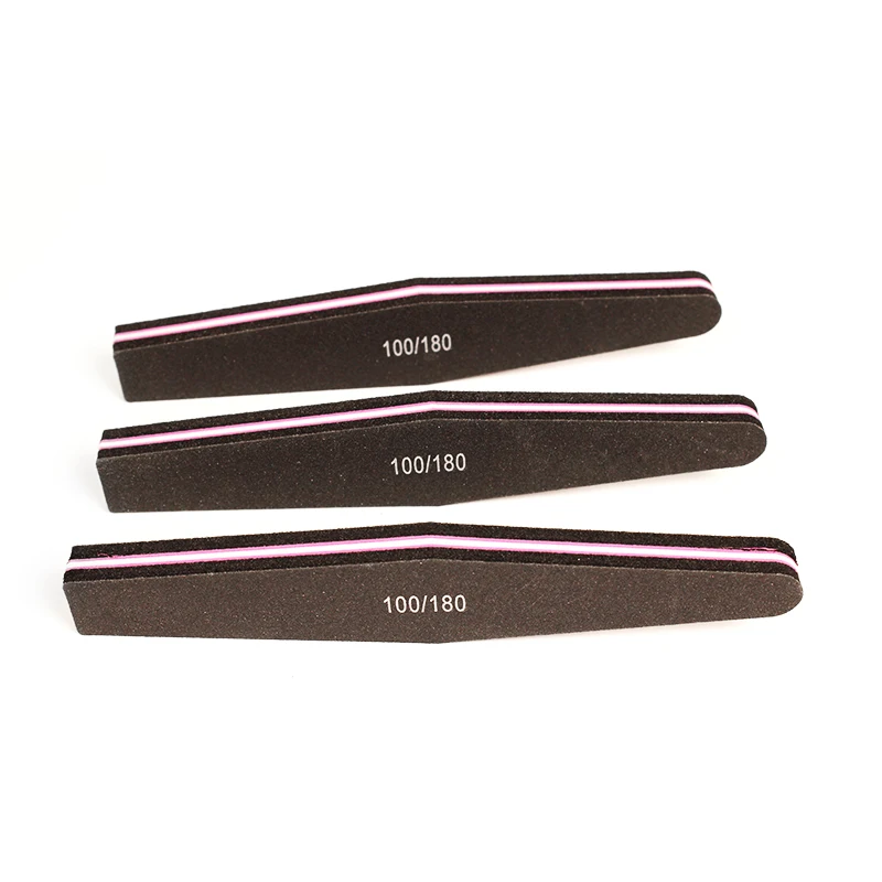Promotional 100/180 Grit Diamond Nail File Custom Emery Board Different Types Nail File Nail Buffer