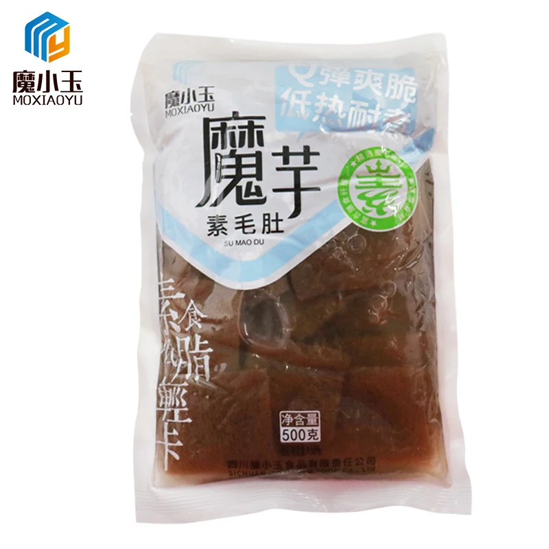 Low Price Wholesale Slimming Food Low Calories Organic Tasteless Hotpot Food Halal Vegetarian Black Konjac Tripe