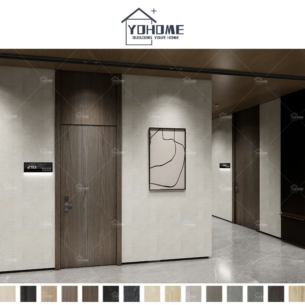 Turkey Standard Exquisite Workmanship Highly Secure Fire Resistant Internal Room Door Fire Rated Hotel Guest Room Doors