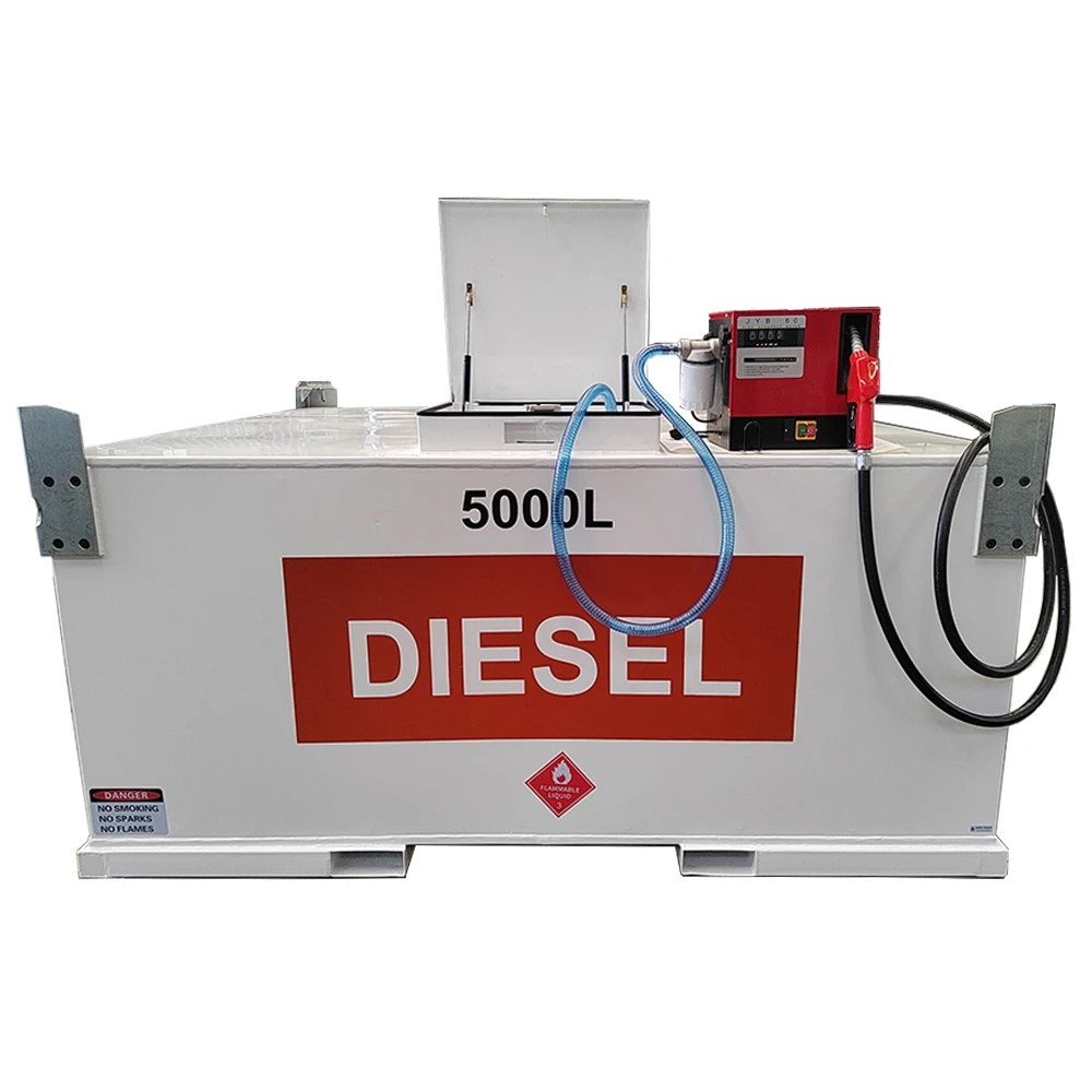 Sumac Cube Transfer 1000L-10000L Carbon Steel Fuel Tank with pump Auto Nozzle 4M Hose Diesel Gasoline Tank Sale For Australia