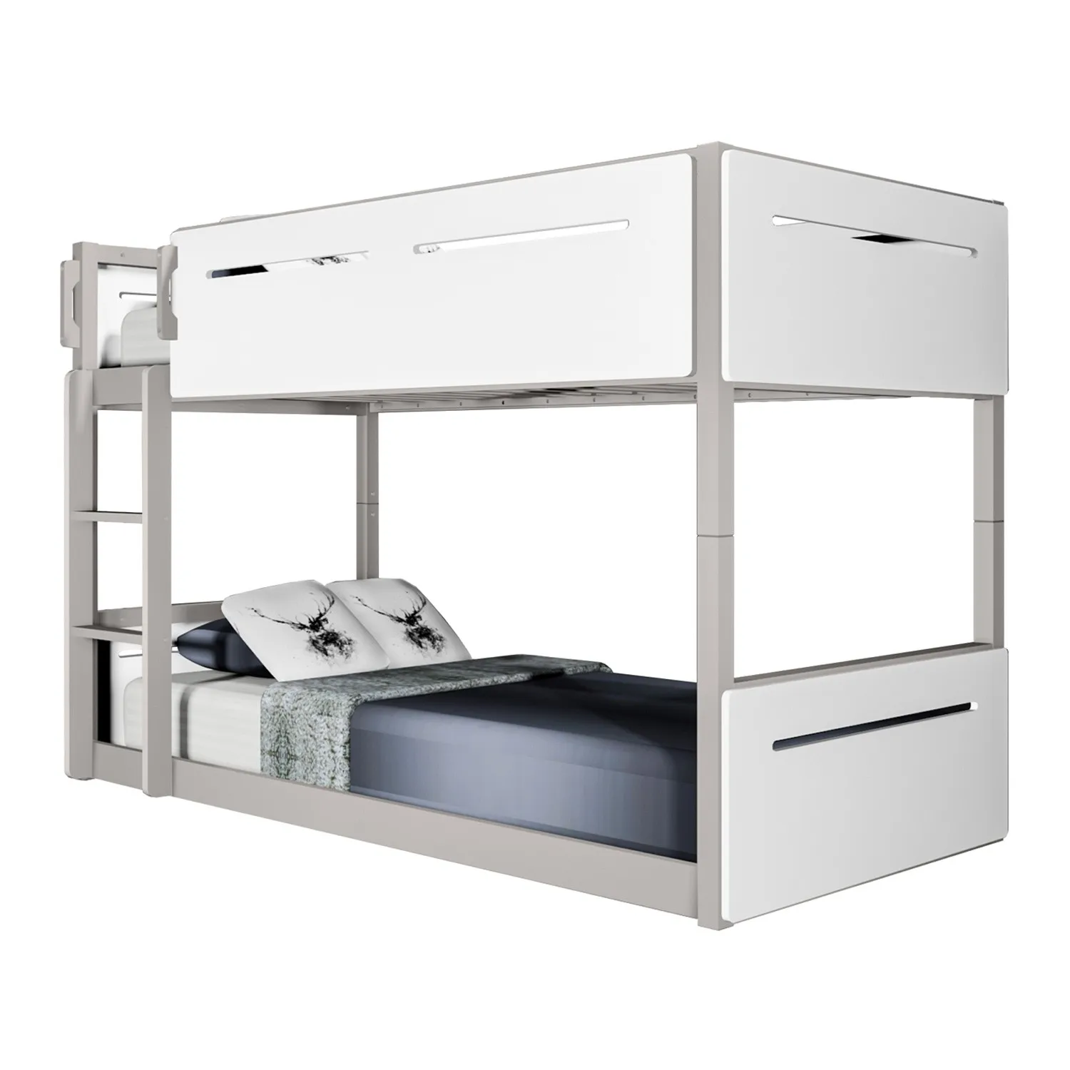 Popular factory cheaper Newest manufacturer princess girls bunk bed kid furniture stair children loft over double bed With Slide