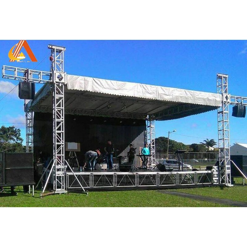 Factory price aluminum portable insertion stage heavy duty stage platform concert events truss stage system