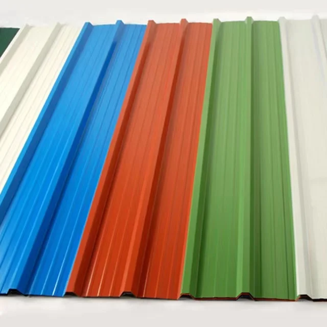 Cheap GI Corrugated Steel Sheet Zinc coated colorful roofing steel