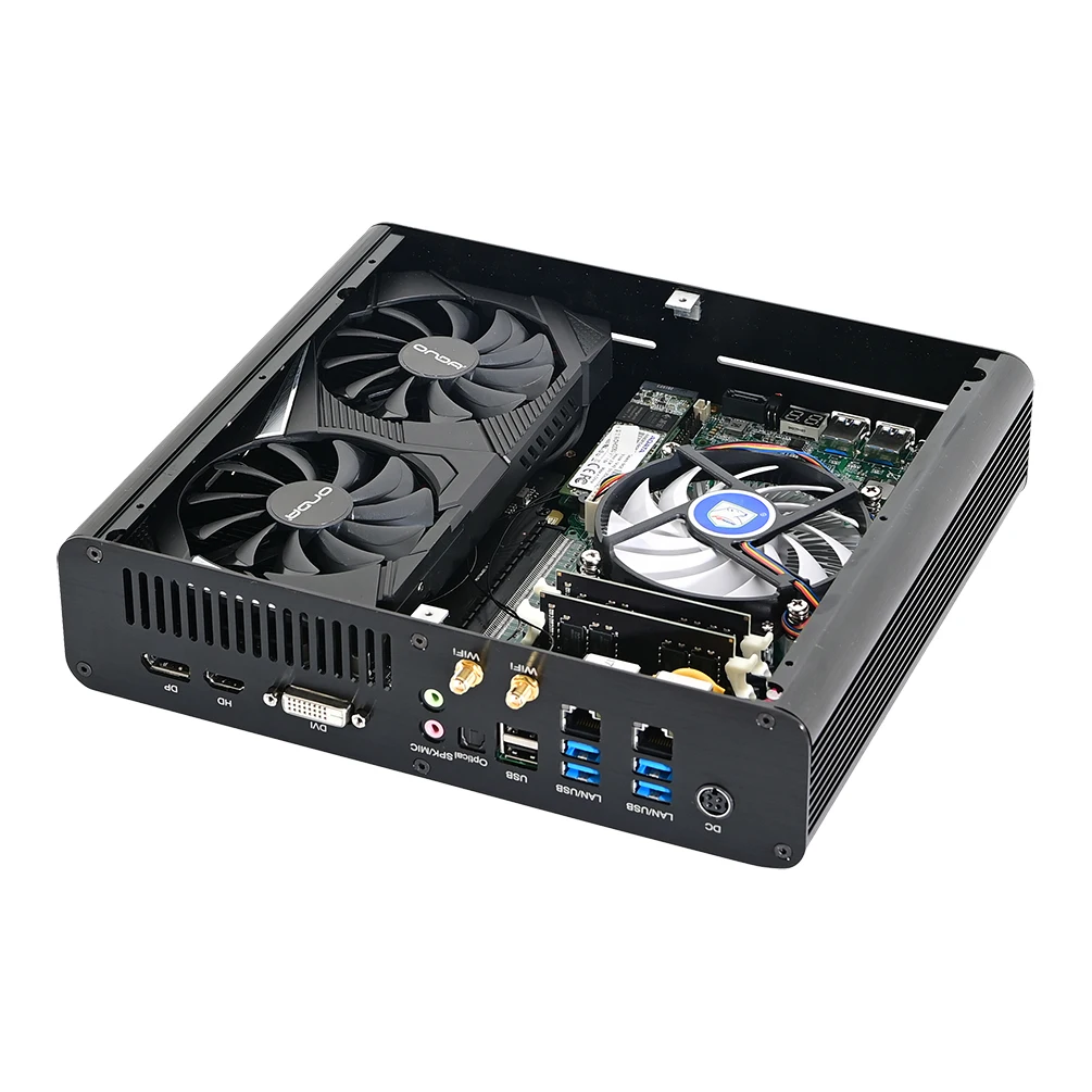 8K Mini PC, Gaming Computer, HTPC, Intel Core I7 7700HQ Windows 11 or Linux Ubuntu, GeForce1060 3G  DDR5 4K DP1.4, HD2.0, DVI-D