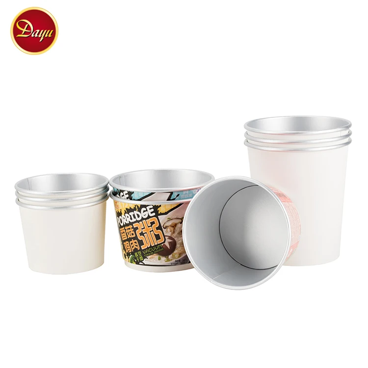 Korean instant noodle Hot sale customized printing induction use paper bowl for home office self cooker shop