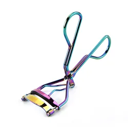 Private Label Stainless Steel Rainbow Individual Eyelash Curler With Your Logo