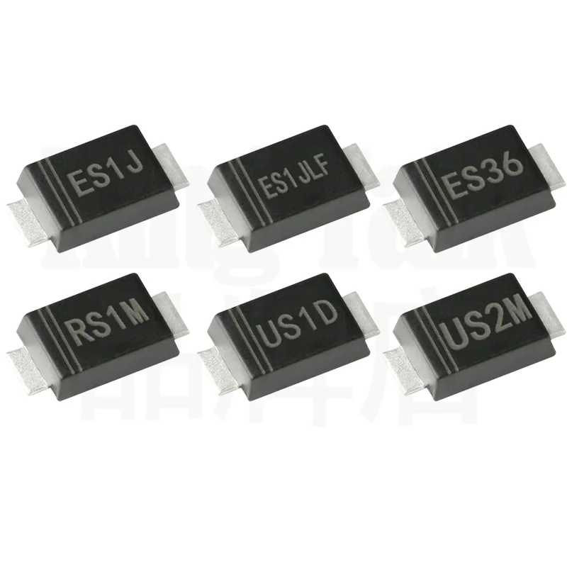 AT DElectronic Components Diode SMD US1M ES1J S2M ES2J RS1M RS2M HER107 SF18 RS1B ES1D
