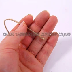 2.5mm natural waxed jute sisal yarn twisted rope twine cord string for baler craft manila bondage sisal products sale