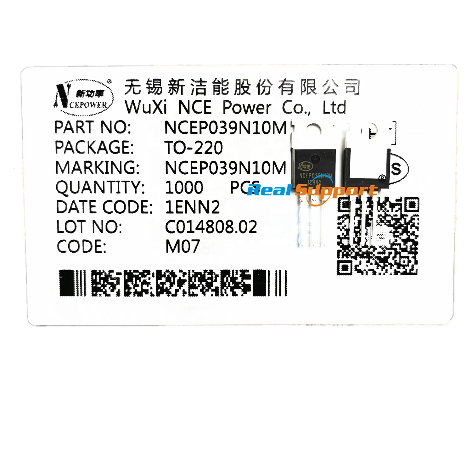 Новый оригинальный Nce NCEP039N10M 135A 100V