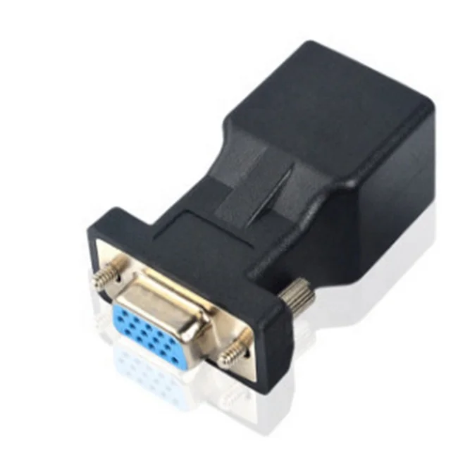Удлинитель для видеокамеры DP9-8p8c коннектор RJ45 CAT5 CAT6 Ethernet-адаптер DP15 PIN сигнал VGA-RJ45 преобразователь сетевого