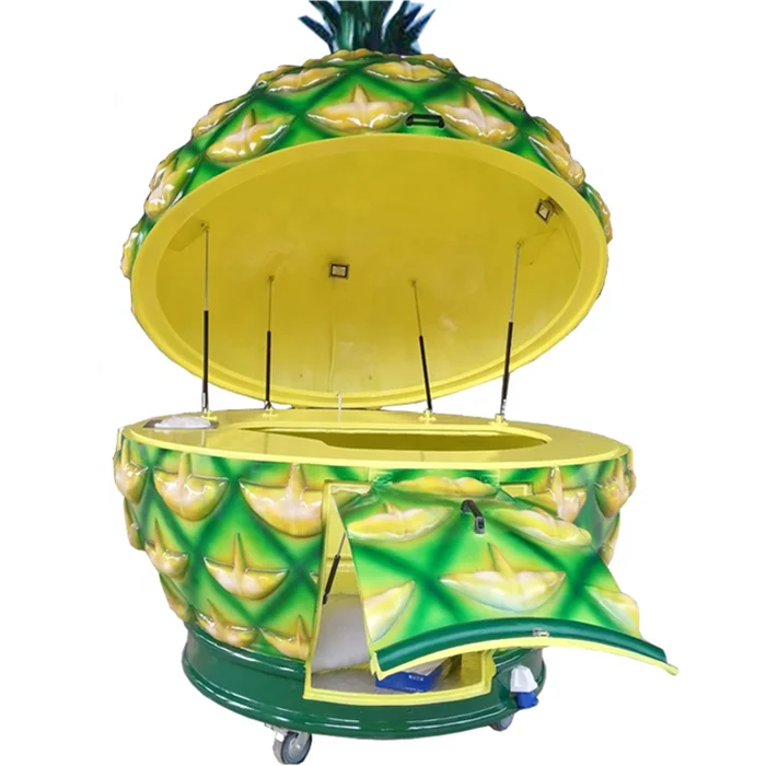 2020 New Style Fiberglass Pineapple Shape Fruit Juice Kiosk,Hot Dog Vending Food Truck/Food Trailer/Food Cart