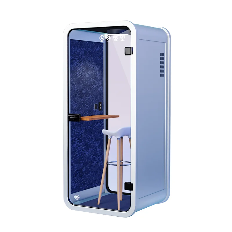 Good Quality Aluminum Meeting Pod Removable Vip Silent Reception 1-6 Person Meeting Pod With Center Table