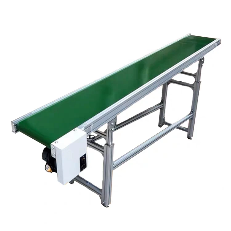 
fruit conveyor beltCustom Controllable Speed Green Pvc Belt Conveyor Assembly Line Production Line Transmission Line 