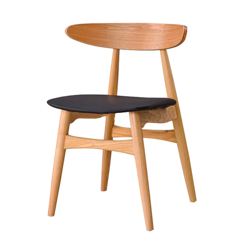 Natural wooden restaurant tables and chairs modern solid wood dinning table and chair set