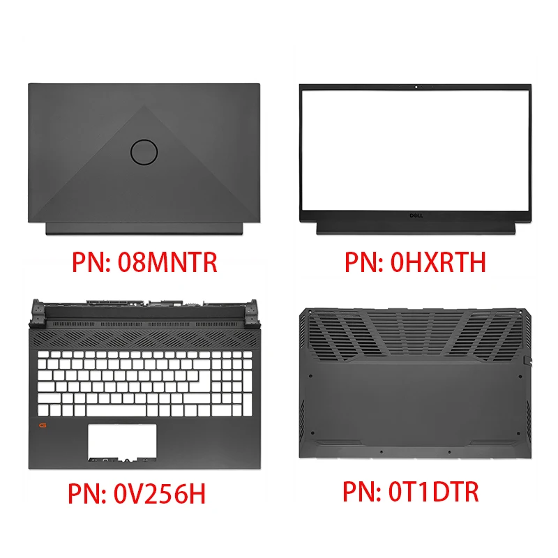 Задняя крышка для ноутбука передняя панель DELL G15 5510 5511 5515 нижний корпус 08MNTR 0HXRTH 0V256H 0T1DTR