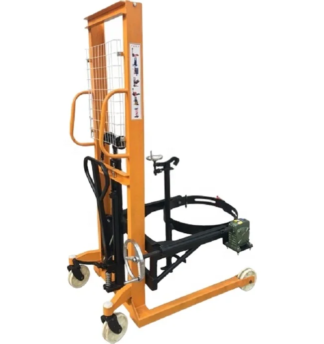 Chinese Brand 350kg Oil Drum Truck Manual Oil Drum 1600mm hydraulic cylinder technology Lifter high quality