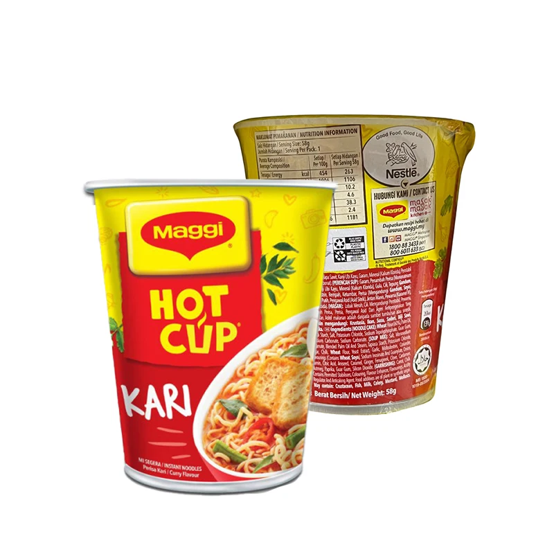 Class 1 Premium 58g MAGGI-Hot Cup Curry Enjoy That Signature Aroma Taste Loved by All Malaysians