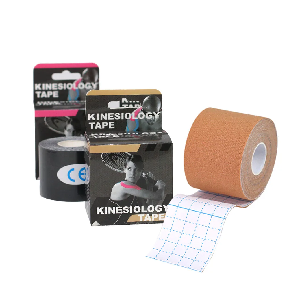 Kinesiology Tape Latex Free Waterproof Athletic Tape Sports for Pain Relief Supports and Stabilizes Knee Muscles Joints