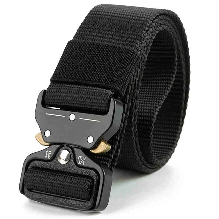 In Stock Tactical Webbing Riggers Web Belt Heavy-Duty Quick-Release Metal Buckle Belt for Men