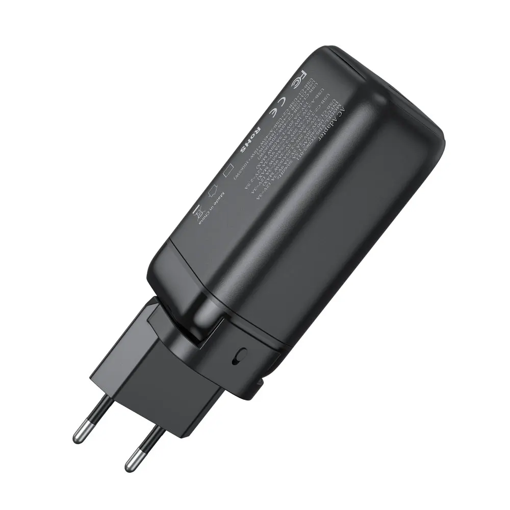 Super Fast Charging 65W 3 Ports 2 Type C 1 USB Gan Charger Gan Technology For Phones