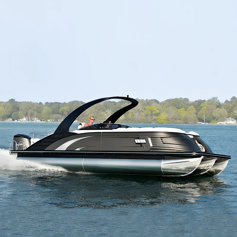 New Creative Water Bus House Boat Pontoon Luxury Yachts with motor for sale