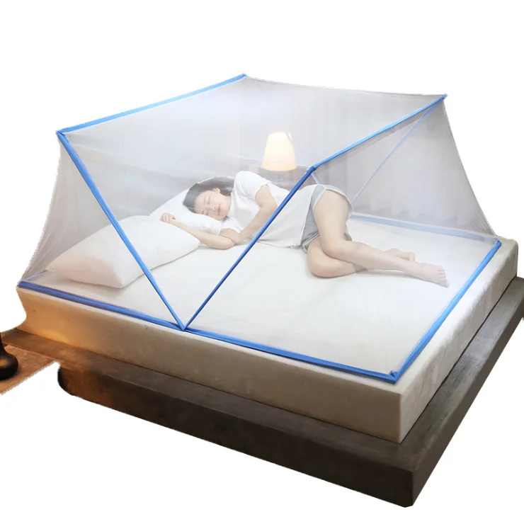 Factory Direct Mosquito Prevention Bedroom Folding Portable Mosquito Net Summer Adult Double Bed Net