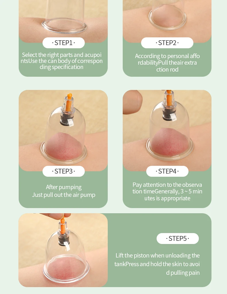 22-Pcs Transparent Glass Hijama Cupping Set New Design Vacuum Therapy Cups for Body Safety for Back Application