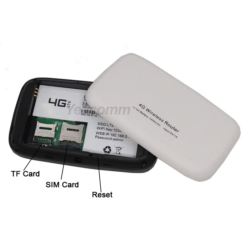 Support B1 B3 B7 B8 B20 2400mah battery portable 4G LTE mini wifi hotspot