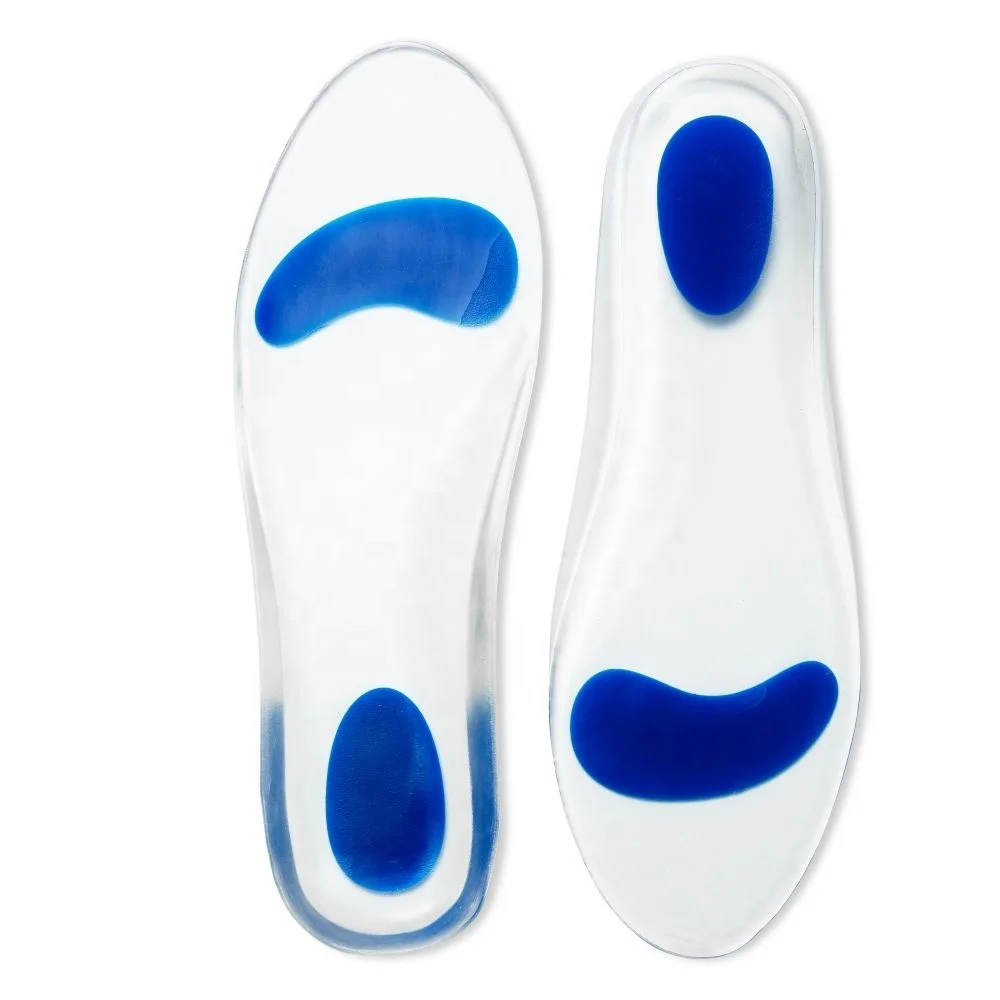 Gel Insoles Plantar Fasciitis Adhesive Heel Pads and Fit Pain Relief Insoles Work Insoles Wholesale Gel Cushioning Heel Cups