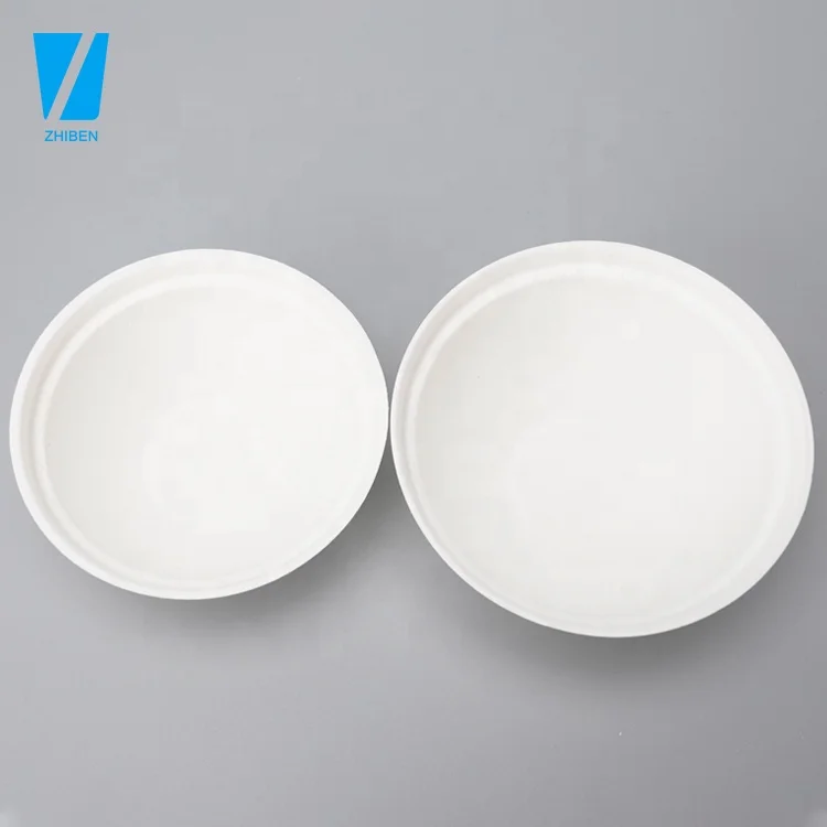 Factory Wholesale Eco Friendly 80mm  90Mm Dome Take Away Sugarcane Pulp 100% Biodegradable Paper Cup Lids  For Tea Coffee