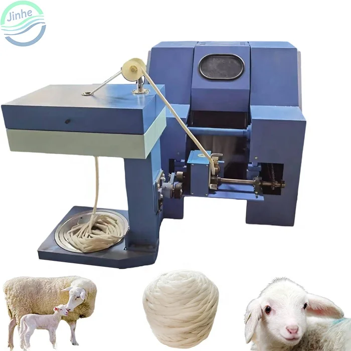 Laboratory mini worsted cotton sheep wool opening yarn carding knitting machine fiber wool sliver web combing spinning machine