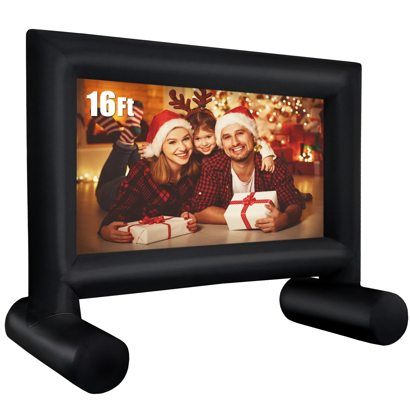 16ft 18ft 20ft 25ft Factory Price Inflatable Projection Outdoor Inflatable Movie Screen with Projector