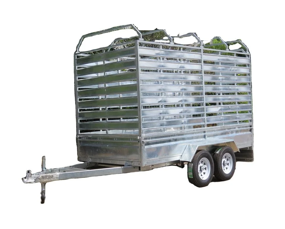 3500kg heavy duty cattle cow sheep crate trailer
