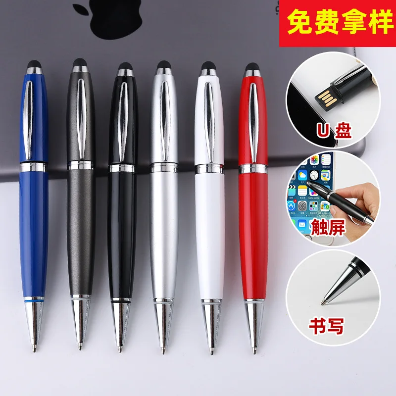 New Custom Wholesale 4 8 16 32 GB Usb Flash Metal Ballpoint Pen Drive