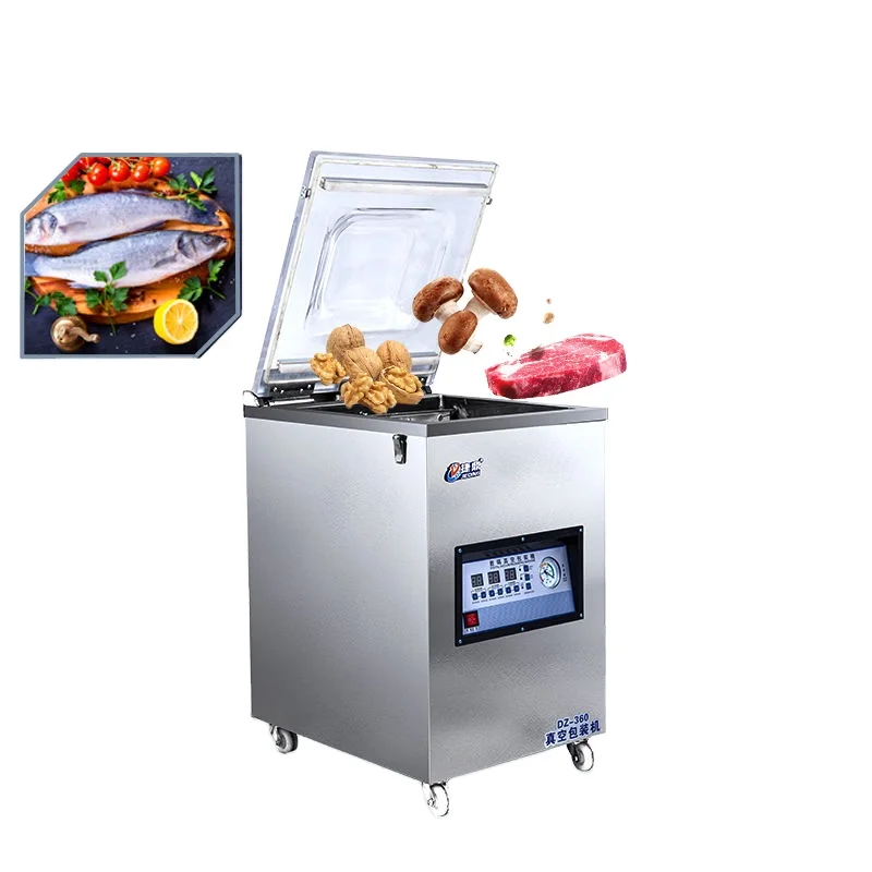 fruit and vegetable sauce rice meat food dz500 vertical electric e-commerce sachet automatic vacuum packing machine