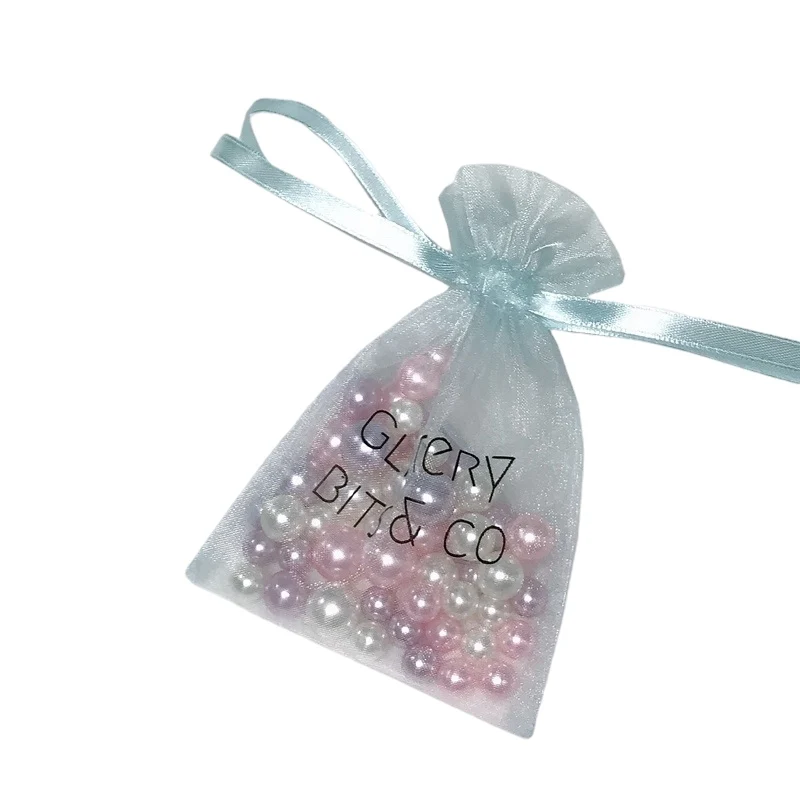 
Colorful Pouches for Wedding with Custom Logo Organza Gift Bag Wholesale Drawstring Organza Pouch Jewelry Pouch Organza Bag 
