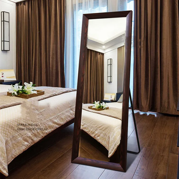High quality floor standing full length dressing mirror furniture in antique style for bedroom living room