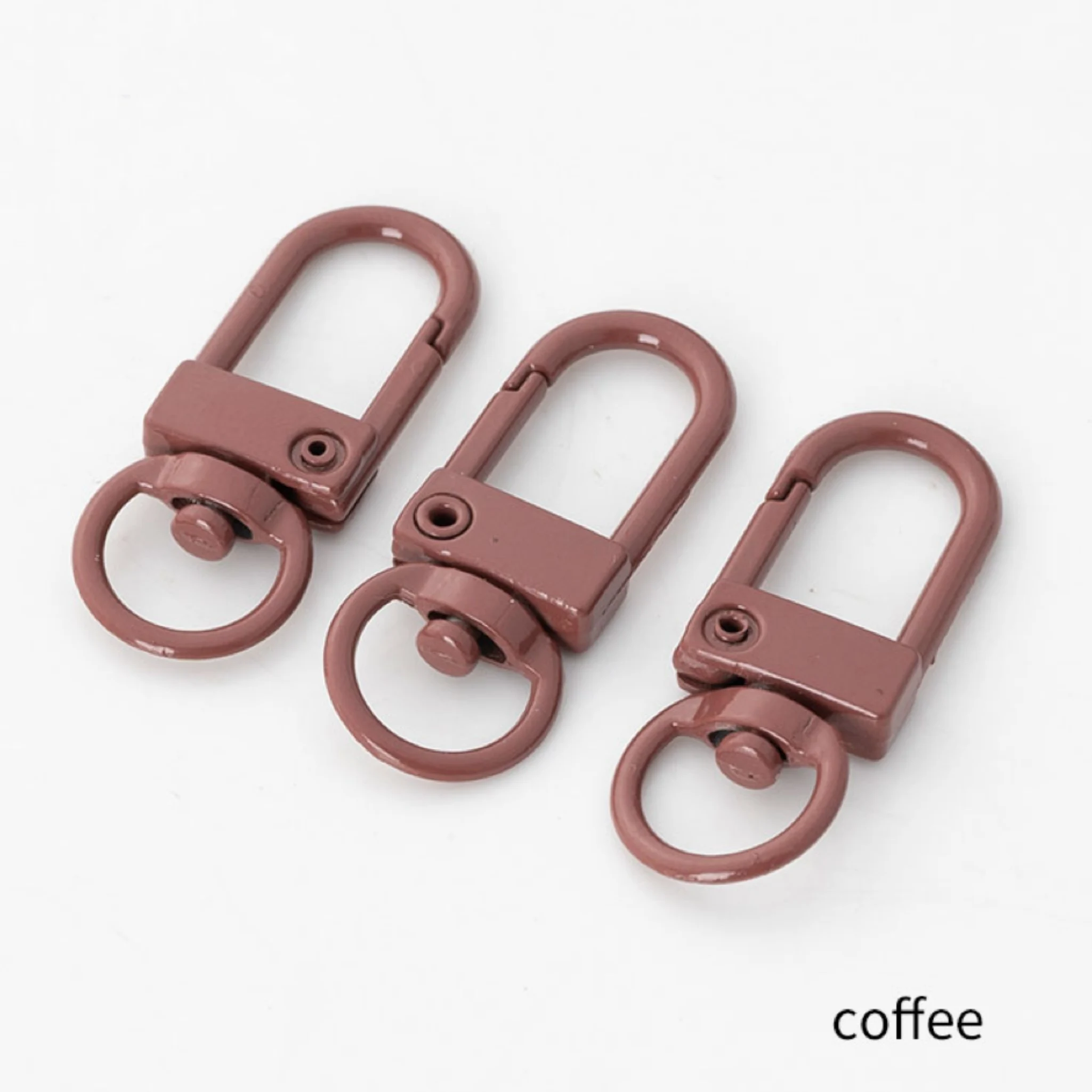 100pcs Colorful Metal Flower Snap Lobster Clasp Keychain 2-Color Printed Handmade Supplies for DIY Necklace & Jewelry Making