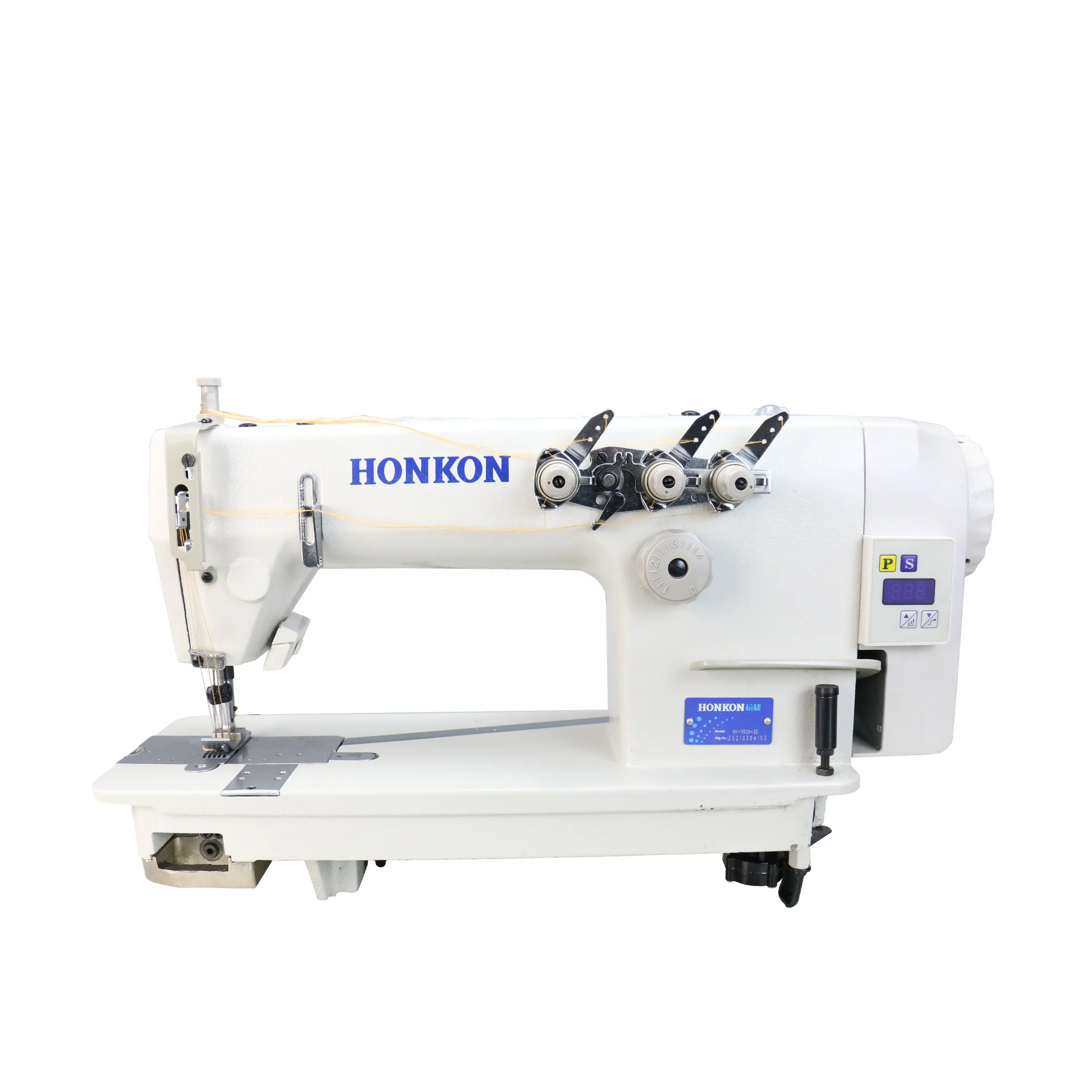 HONKON HK-3800-3D High Speed Three Needle Chain Stitch Sewing Machine Industrial