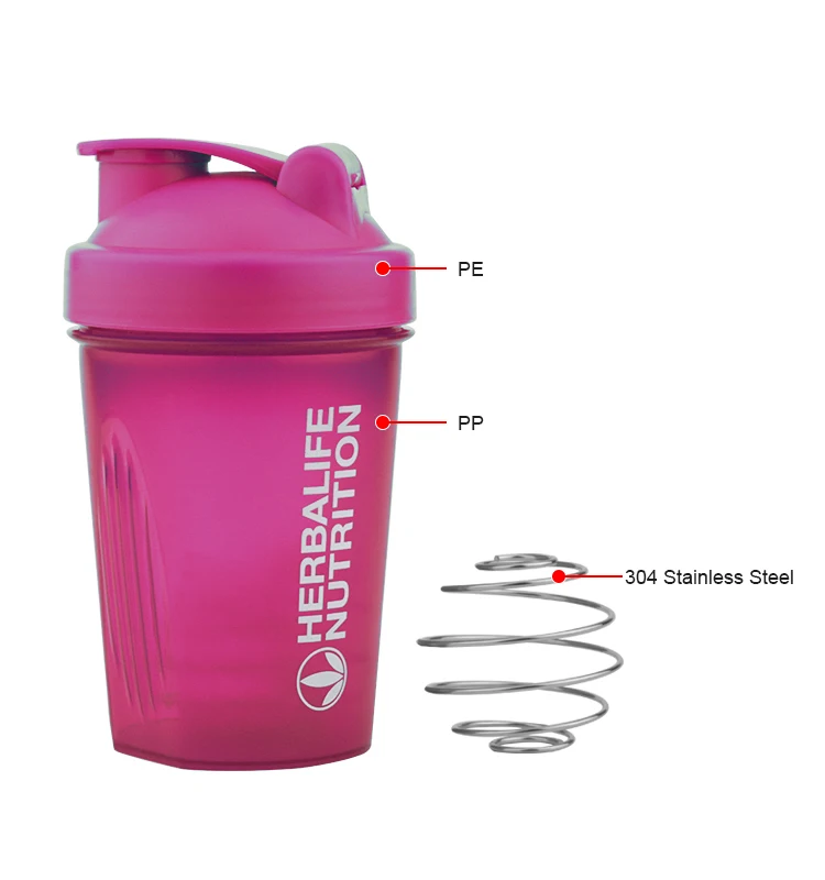 400ml Eco Friendly Bpa Free Gym Sport Shaker Bottle Custom