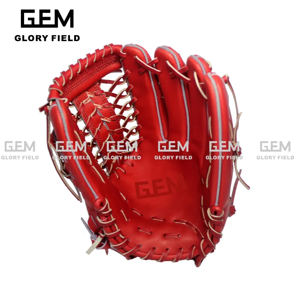 
US Steerhide leather custom logo softball glove outfield 12.75 inch right hand throw 