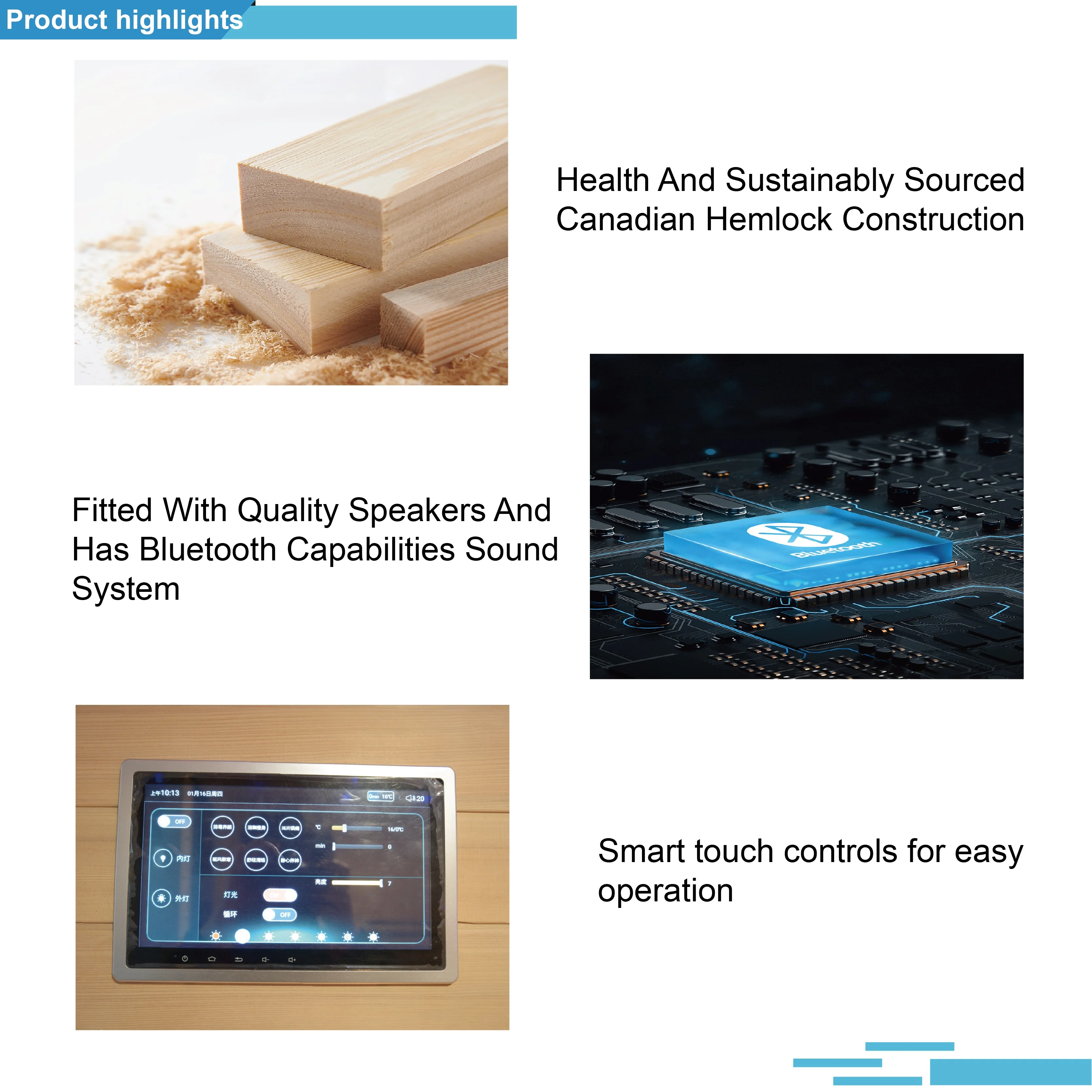 Sunrans Modern Style Far Infrared Indoor Sauna 2 Person Sauna Room With Cedar Wood For Home